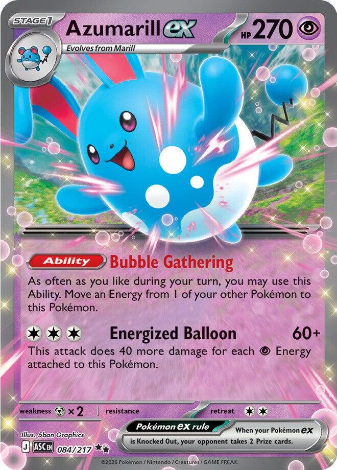 Ascended Heroes Azumarill ex Pokémon card